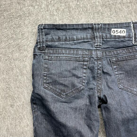 Hydraulic Extreme Slim Jeans Size 1/2 Short Black Gray Skinny Stretch Denim - Picture 12 of 16